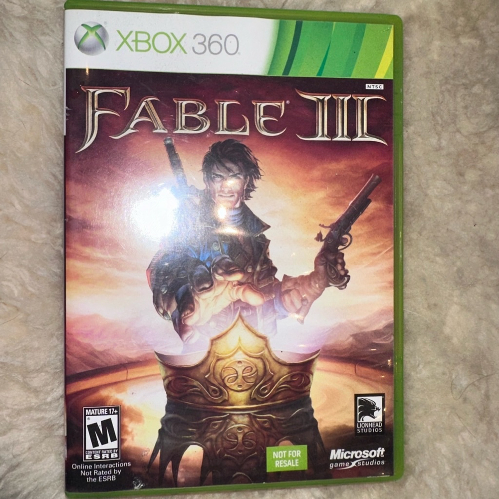 Xbox 360 Fable III Complete With Manual - Rated M